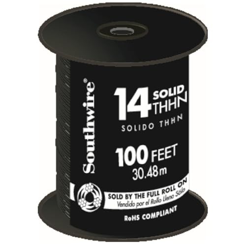 25 ft. 14 Red Solid CU THHN Wire