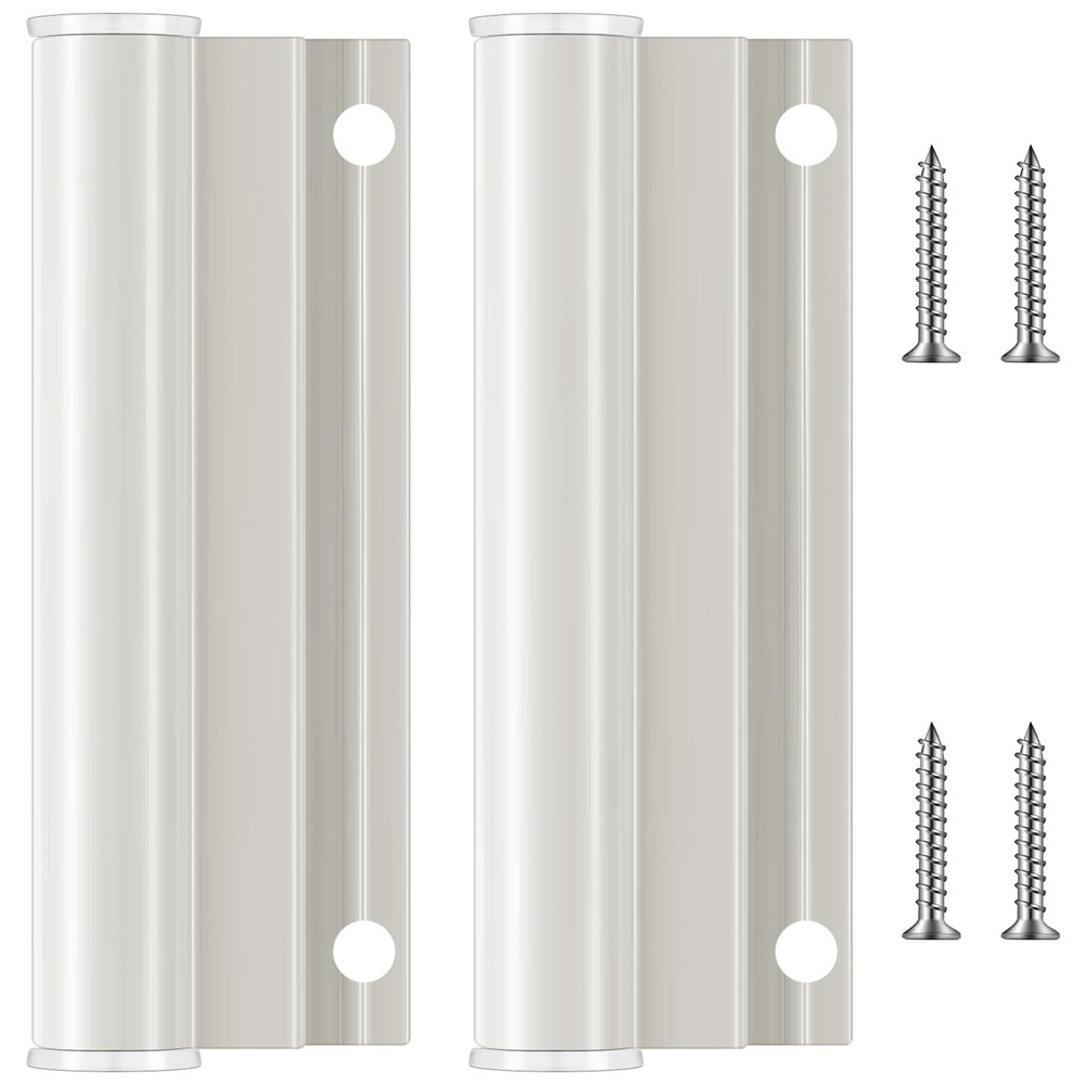 CroBlissful 2 Sets Hinge Leaf for Screen Doors White Upper Storm