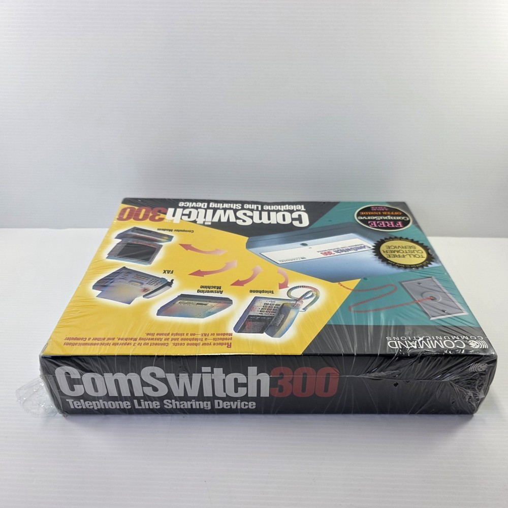 ComSwitch 300 Telephone Line Sharing Device Command Communications New Sealed