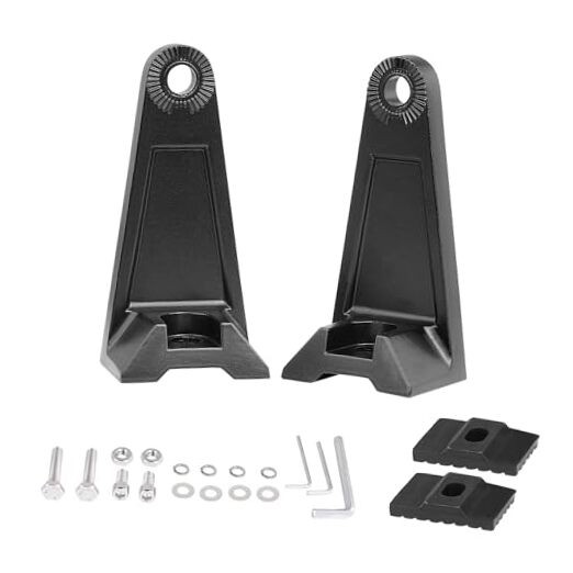 Side Brackets,  Light Bar Mounting Brackets Kit Universal Side Black Normal