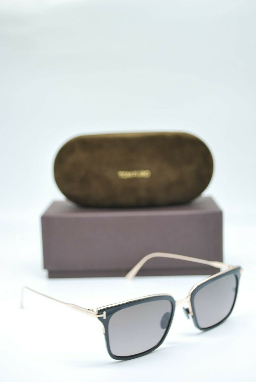 NEW TOM FORD TF 831 01K BLACK GRAY GRADIENT AUTHENTIC FRAMES SUNGLASSES 54-20