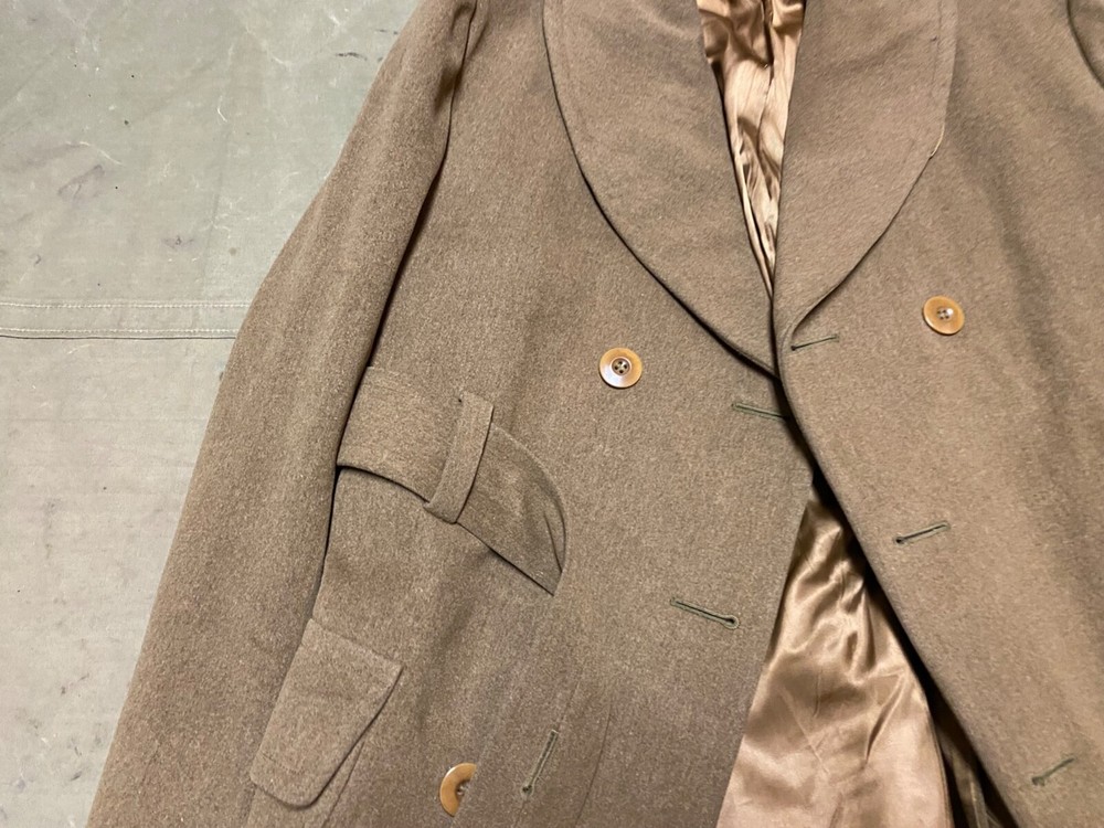 ORIGINAL WWII US ARMY WINTER M1938 OFFICER "CUT DOWN" OVERCOAT- MEDIUM/LARGE 42R