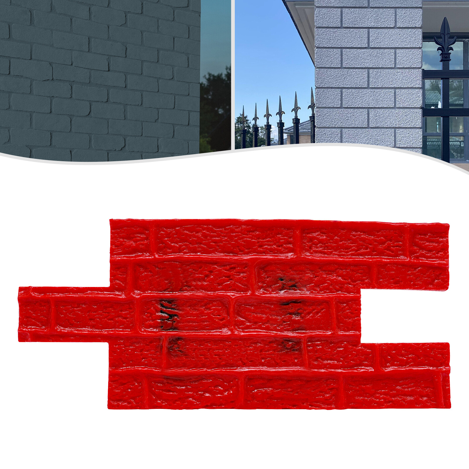 2X BIG Concrete Texturing Skin 22x12" Concrete Stamps Mats Set Concrete Stamping