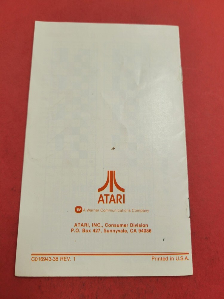 Atari Missile Command 1981 Instruction Booklet Only