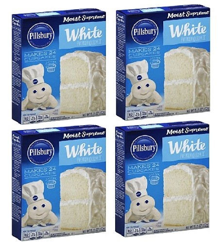 Pillsbury Moist Supreme White Cake Mix 4 Pack