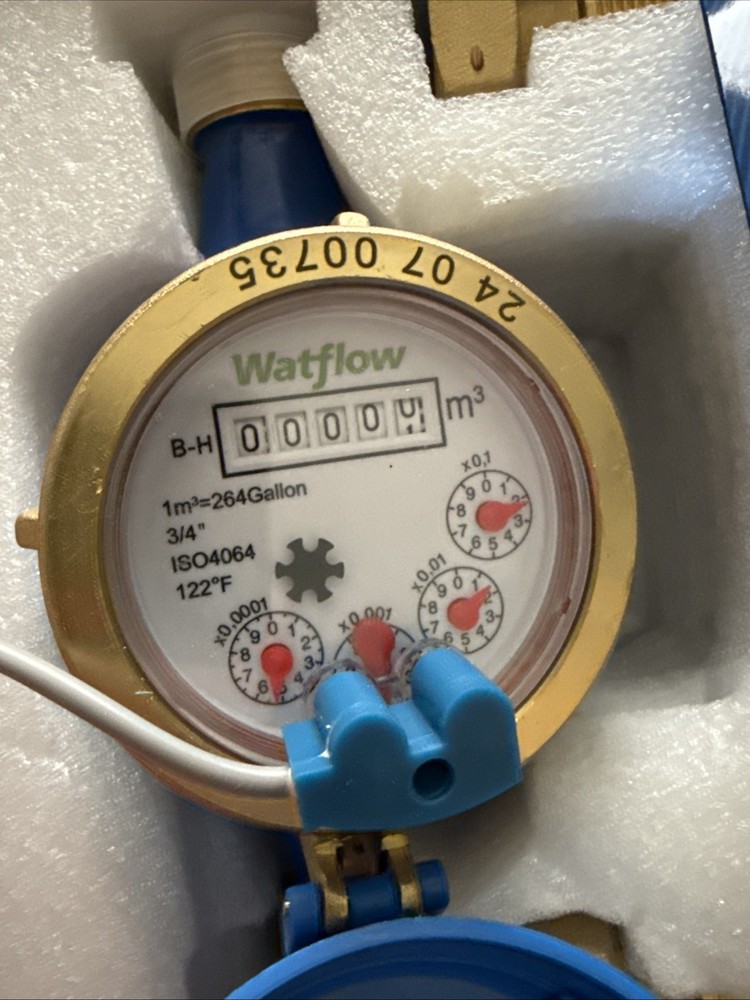 Accurate 3/4" NPT Cold Water Meter with Accessories – Ideal for Efficient Usage
