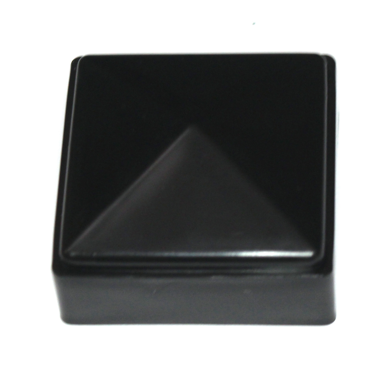 2 x 2 Fence Post Cap Black Plastic Cover for Metal Vinyl Wood Posts