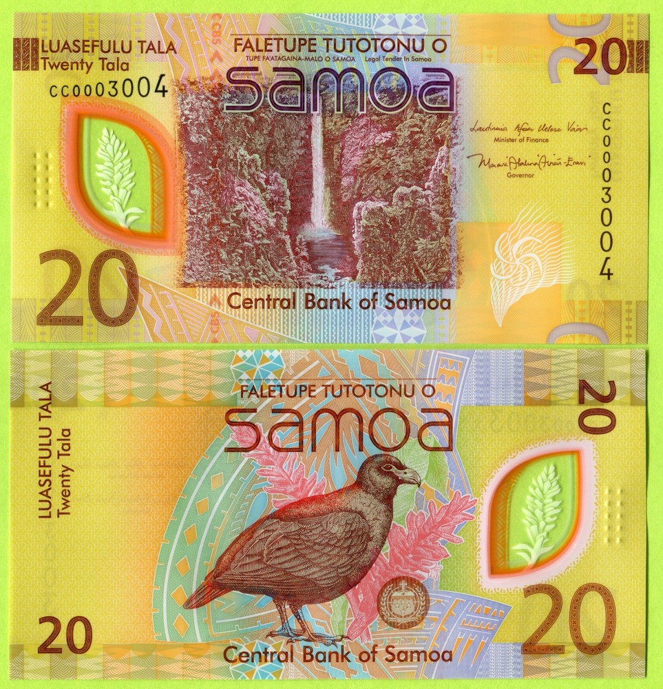 Samoa 20 Tala ND(2024) P49 UNC - Polymer