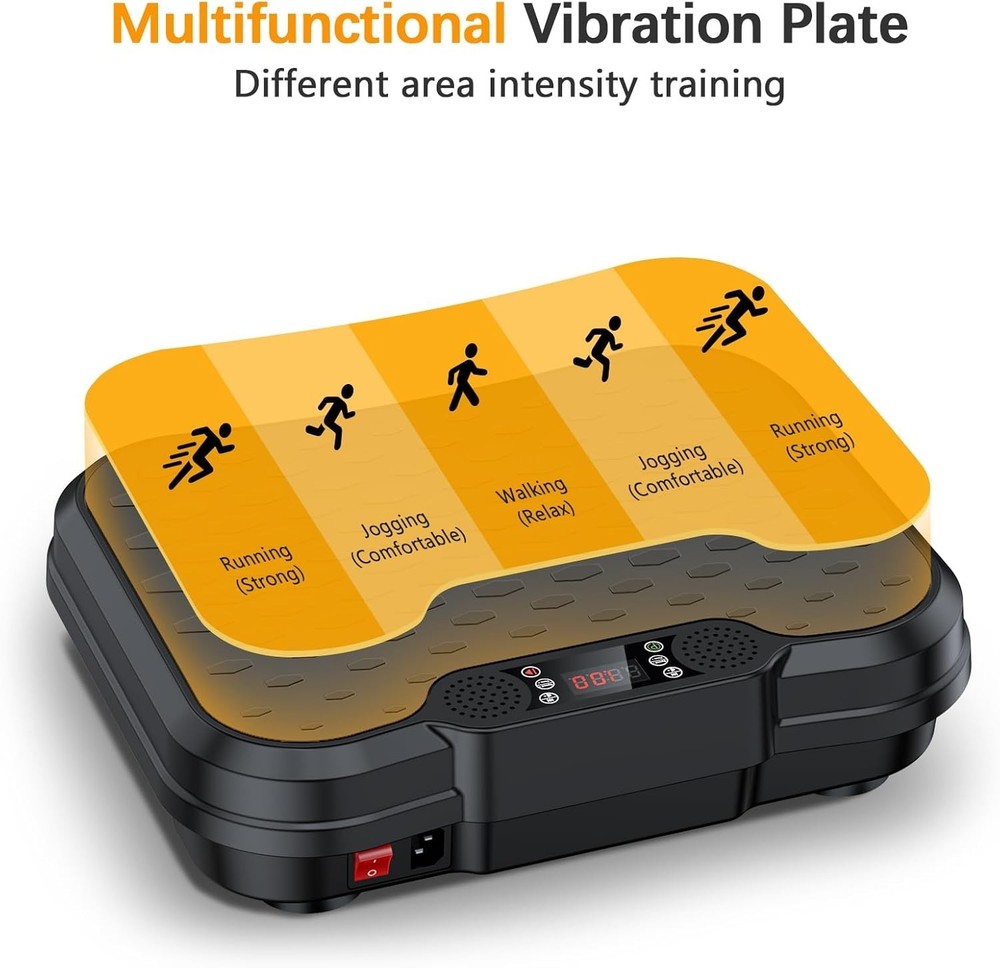 Vibration Plate Exercise Machine,Vibrating Platform for Lymphatic Drainage wi...