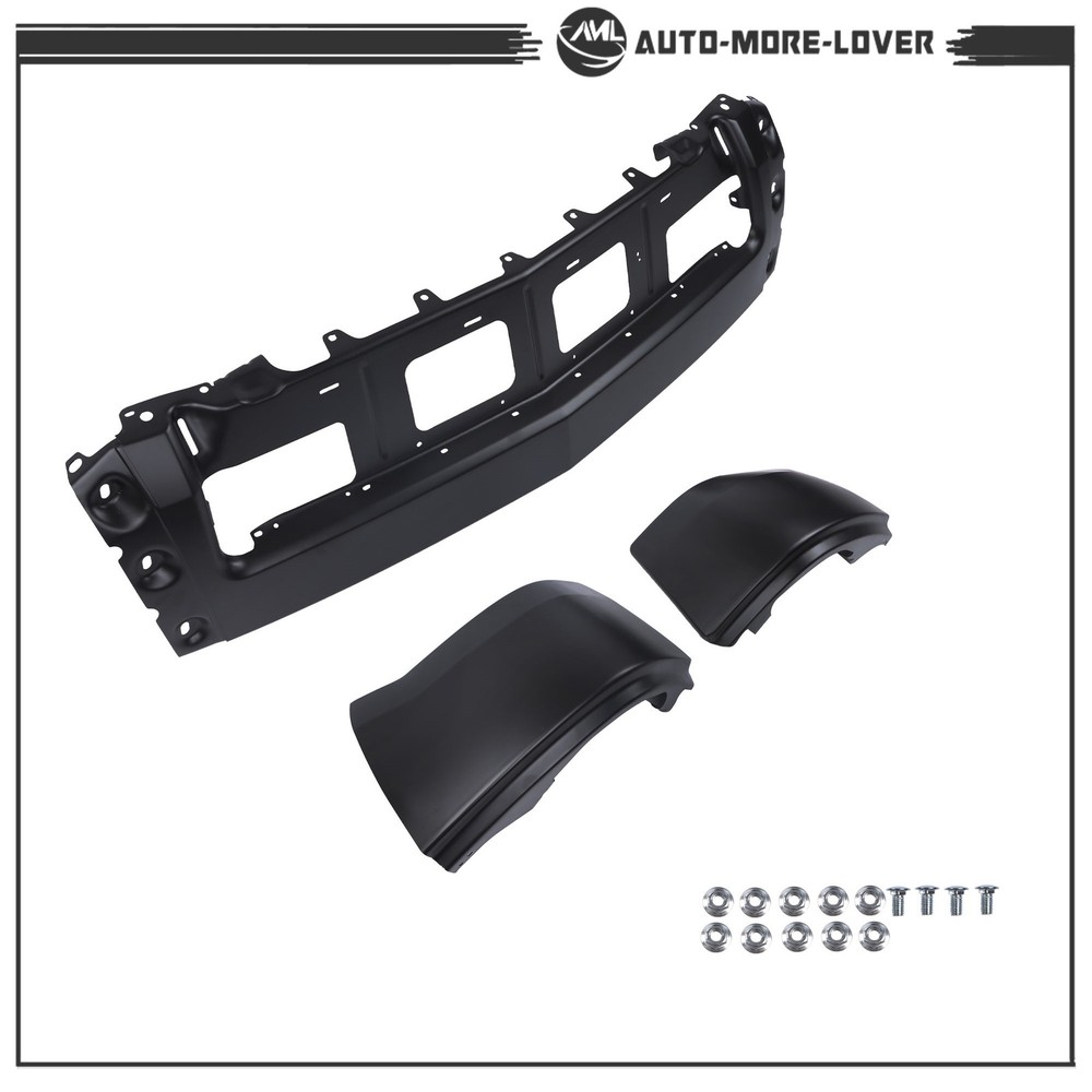 Split Front Bumper Black Solid Surface 22944858 For Chevy Silverado 1500 14-15