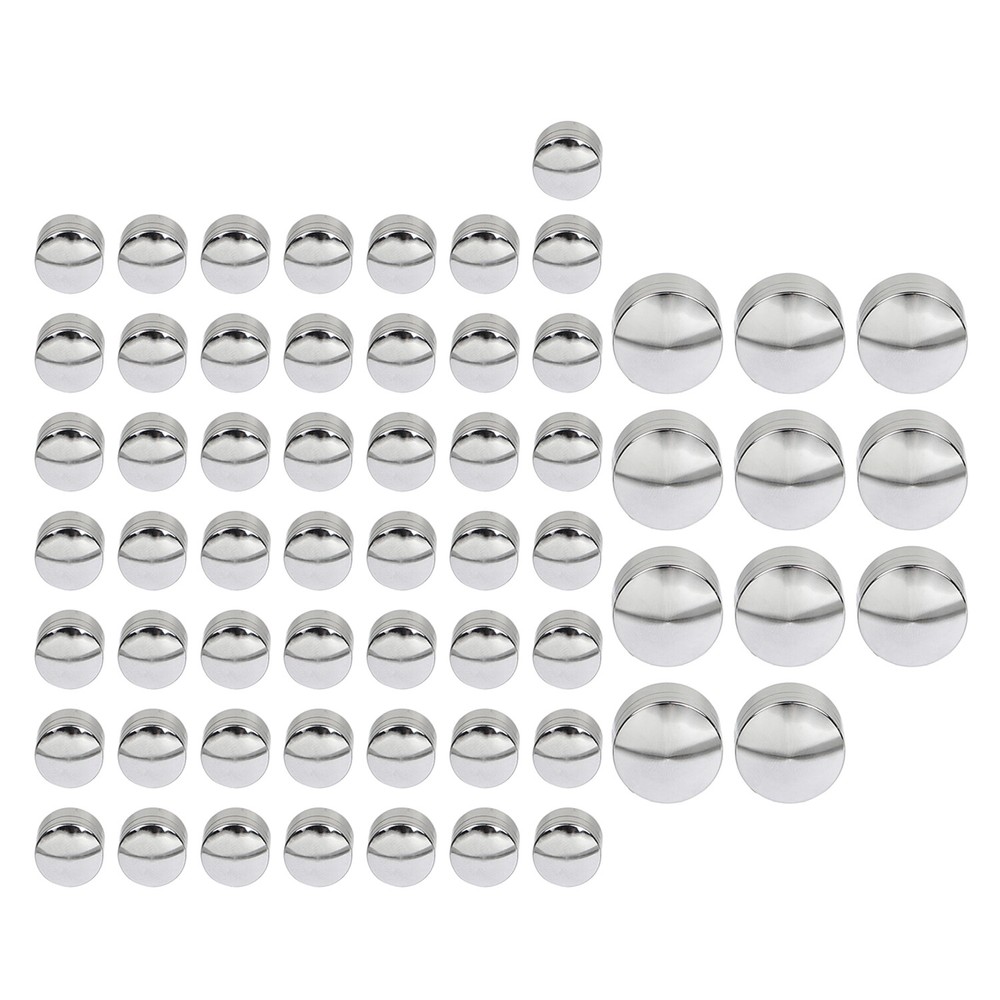 Chrome Engine Bolt Topper Cap Covers Screw For Harley Softail Springer Fat Boy