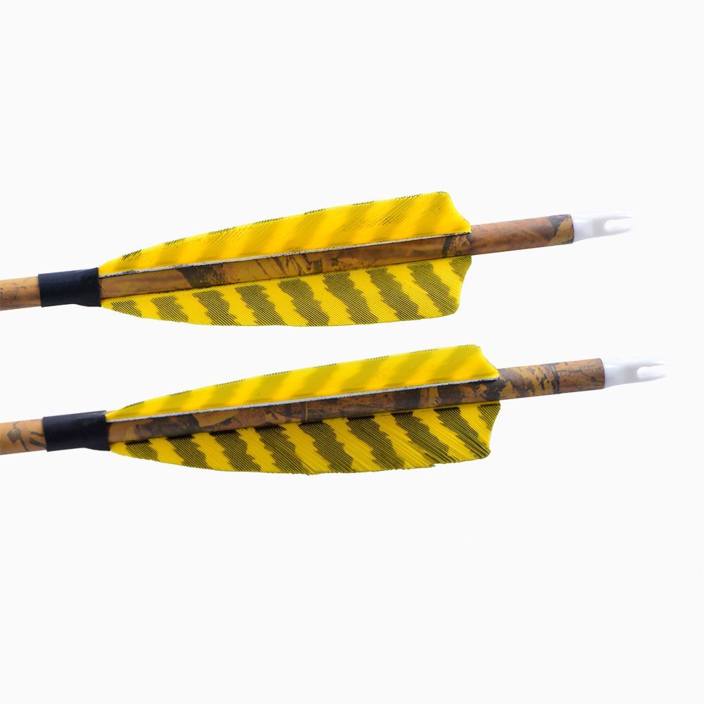 30" Carbon Arrows Camo SP500 Turkey Feather Removable Tips Compound Bow Target