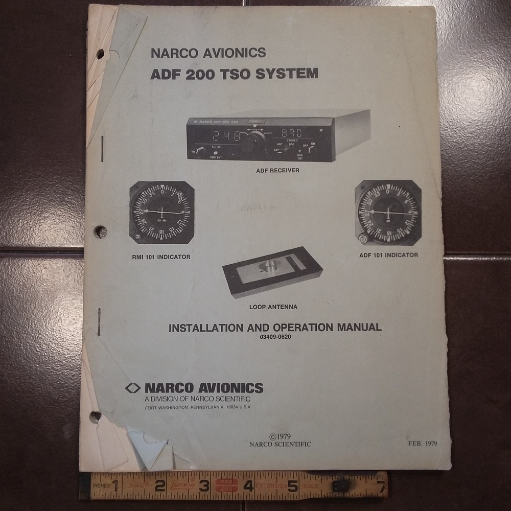 Narco ADF-200 Install manual