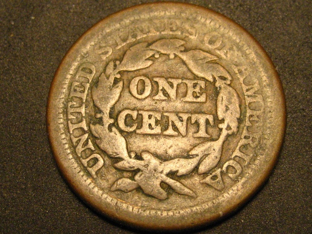 1851 Braided Hair Large Cent