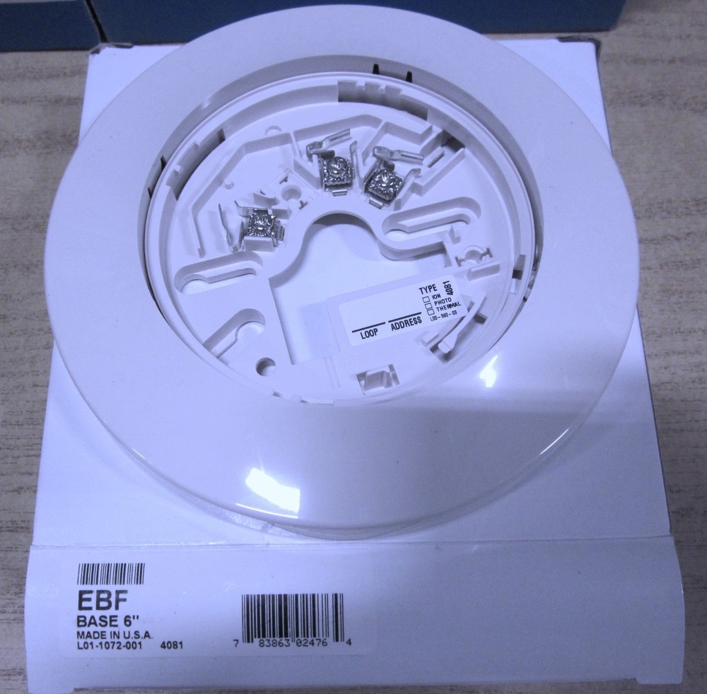 SYSTEM SENSOR EBF Smoke Detector Base 6” NIB