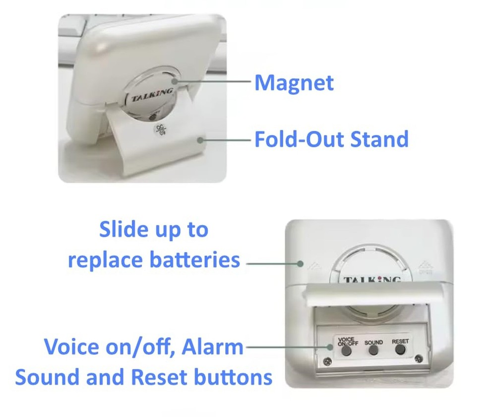Talking Digital Timer & Clock | Voice Countdown Announcements Every Hour/10 M...