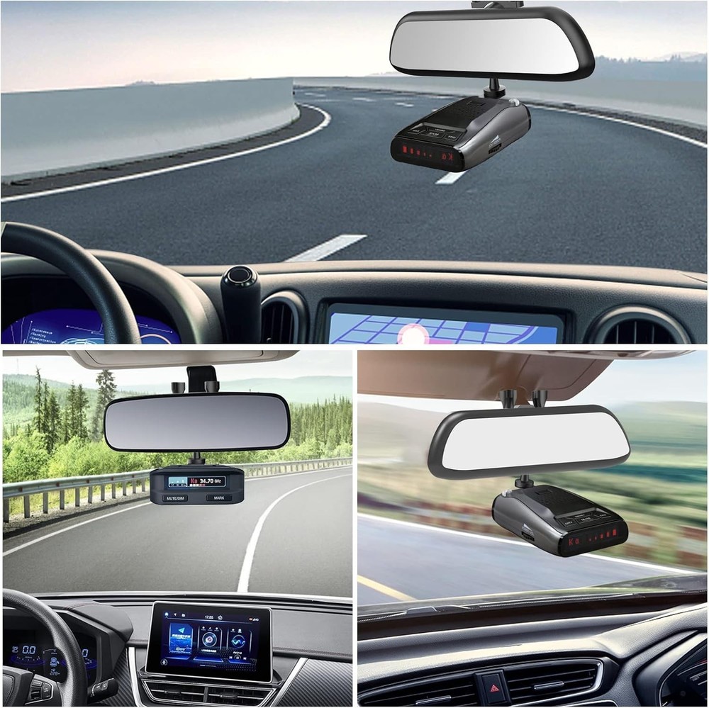 360-Degree Adjustable Radar Detector Mount for Uniden Models - Effortless Setup
