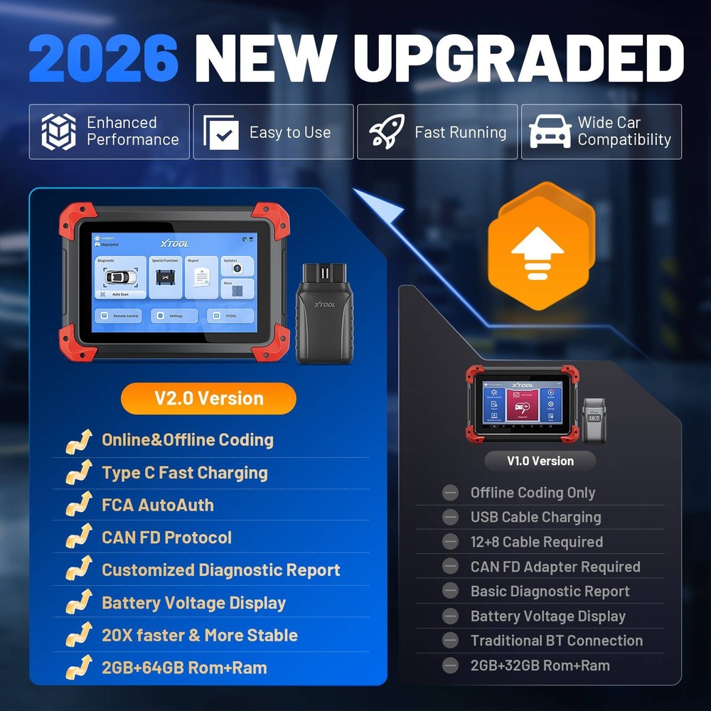 XTOOL D7BT Car Bidirectional Coding Diagnostic Tool OBD2 Scanner Key Programmer