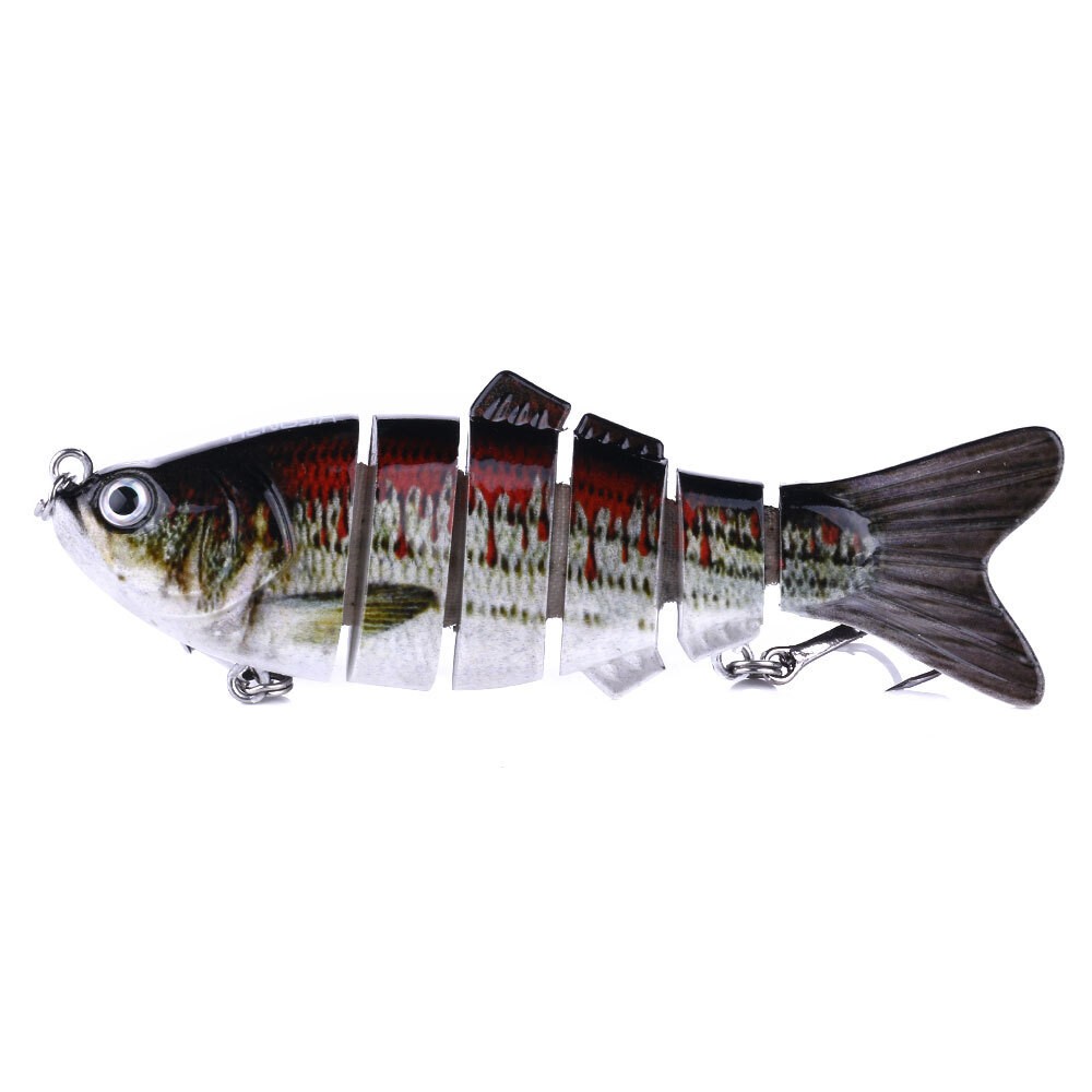 👍Lifelike swimbait crankbait fishing lures 5 pack lot tackle box multi jointed