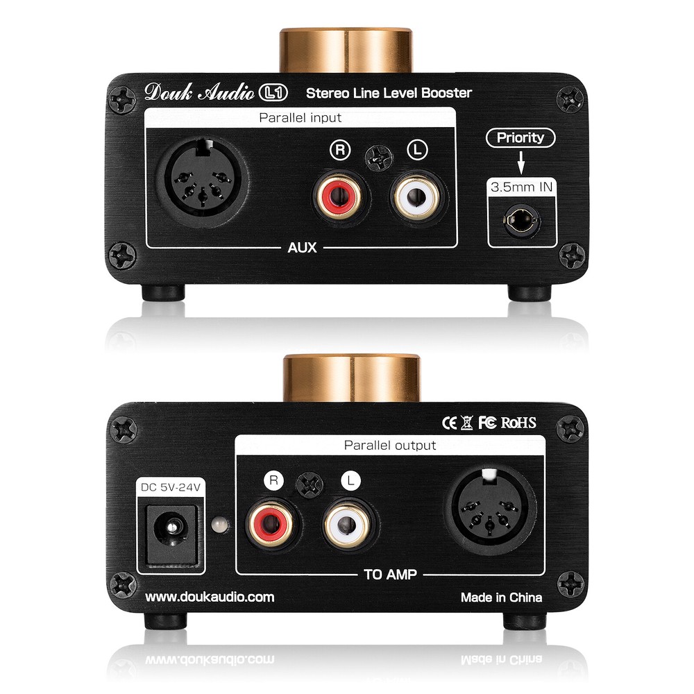 Douk Audio Stereo Line Pre-Amplifier Level Booster for MP3, iPod, iPad, iPhone