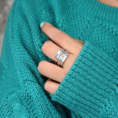 Spinner Ring Solid 925 Sterling Silver Band Ring Handmade Ring All Size