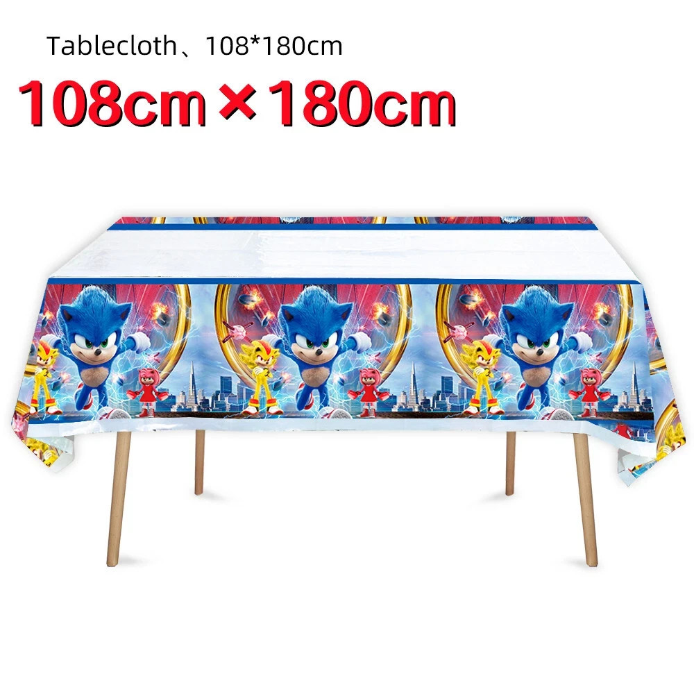 Sonic Hedgehog Party Decorations Kids Birthday Supplies Balloon Tableware