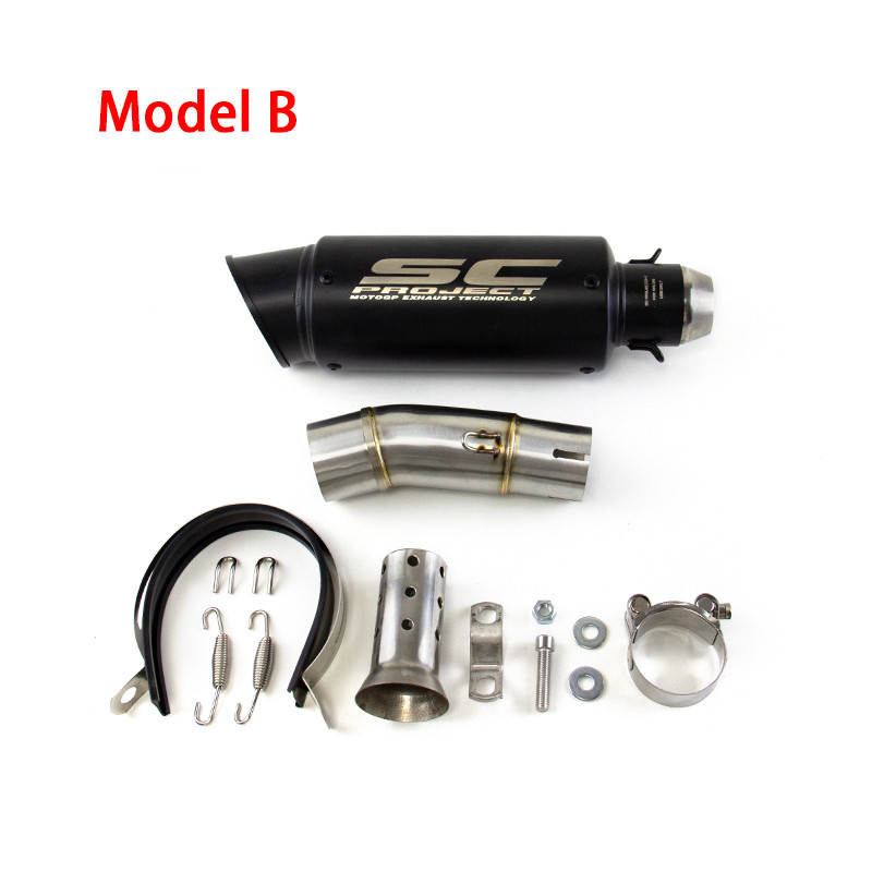 Ninja 400 500 for Kawasaki Z400 2018-2026 Slip On Muffler Tips Exhaust Mid Pipe