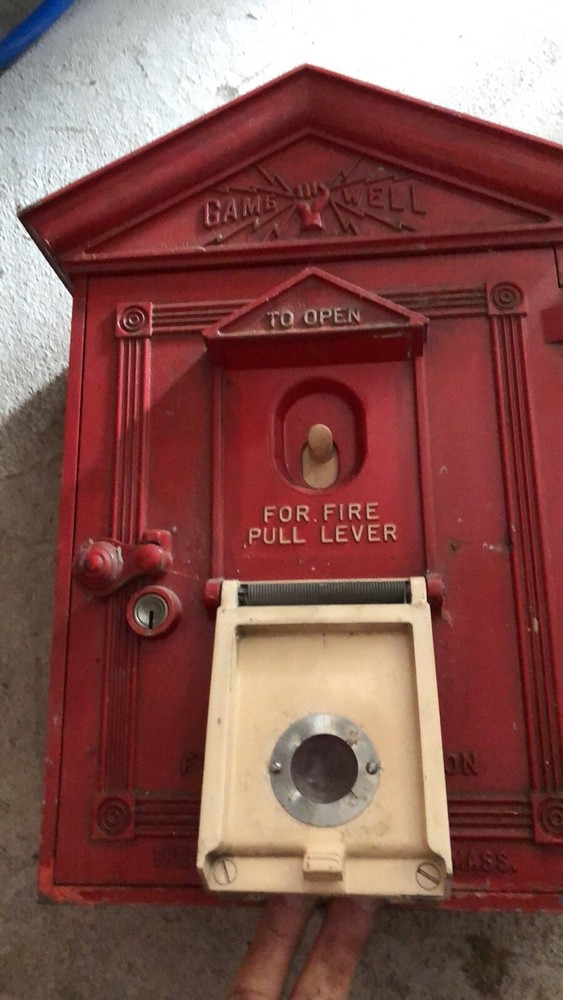 Vintage Gamewell Fire Alarm Call Box 