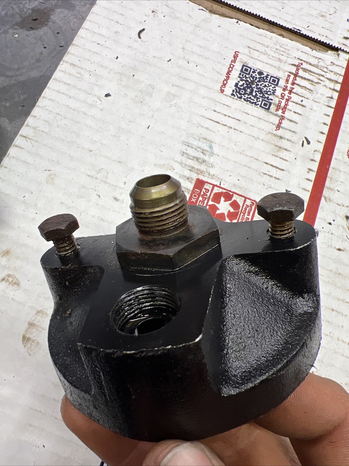 Mercruiser engine oil filter remote system component 35-806329T