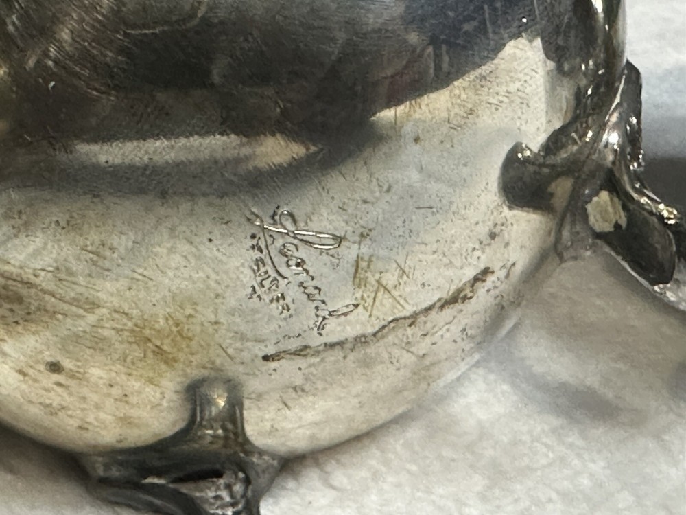 Leonard Silver/Silver Plate Creamer and Sugar Set