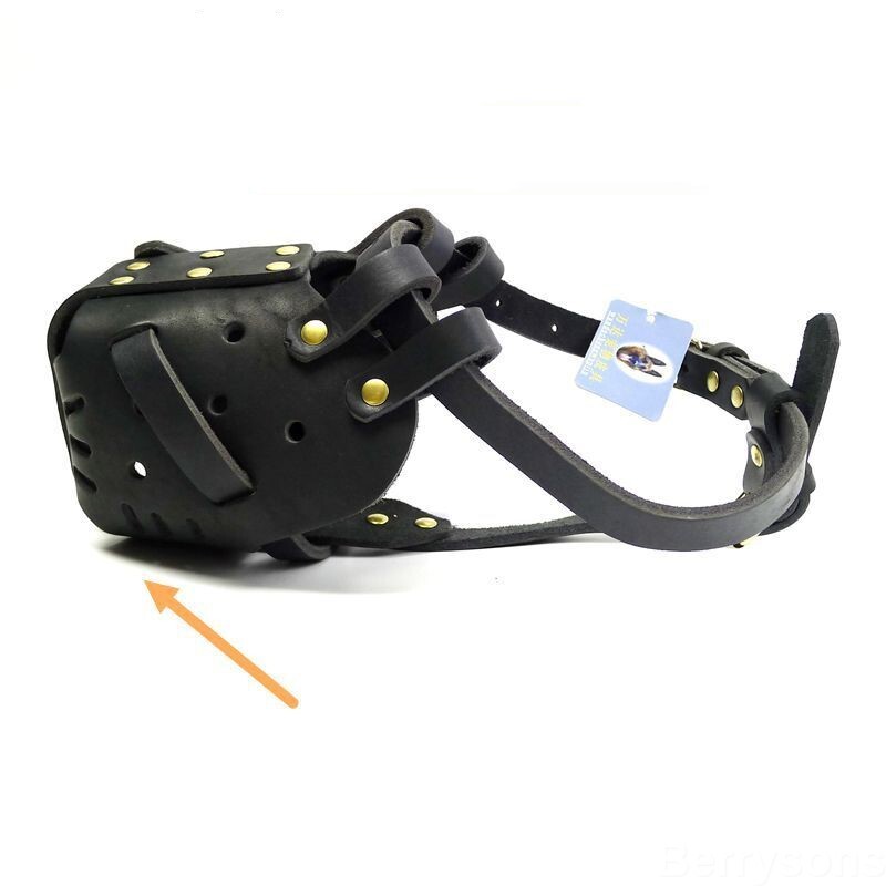 Cowhide Dog Muzzle Basket Medium and Large