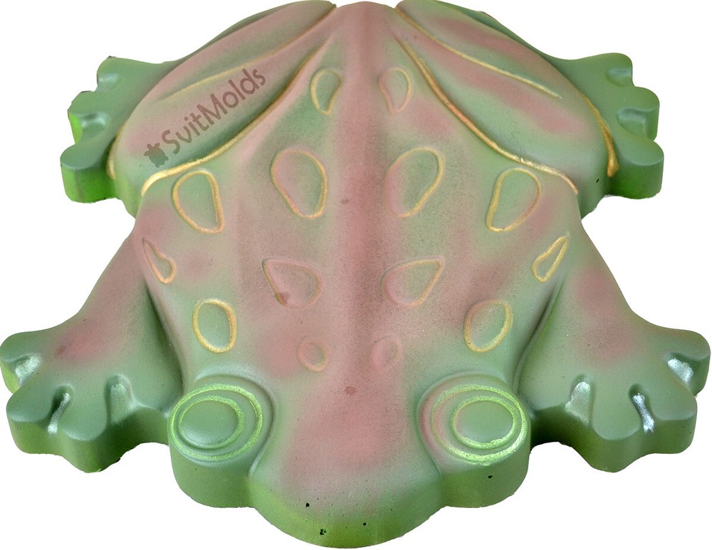 Concrete Mold DIY Frog Stepping Stone ABC Plastic Toad Decor Path Walkway