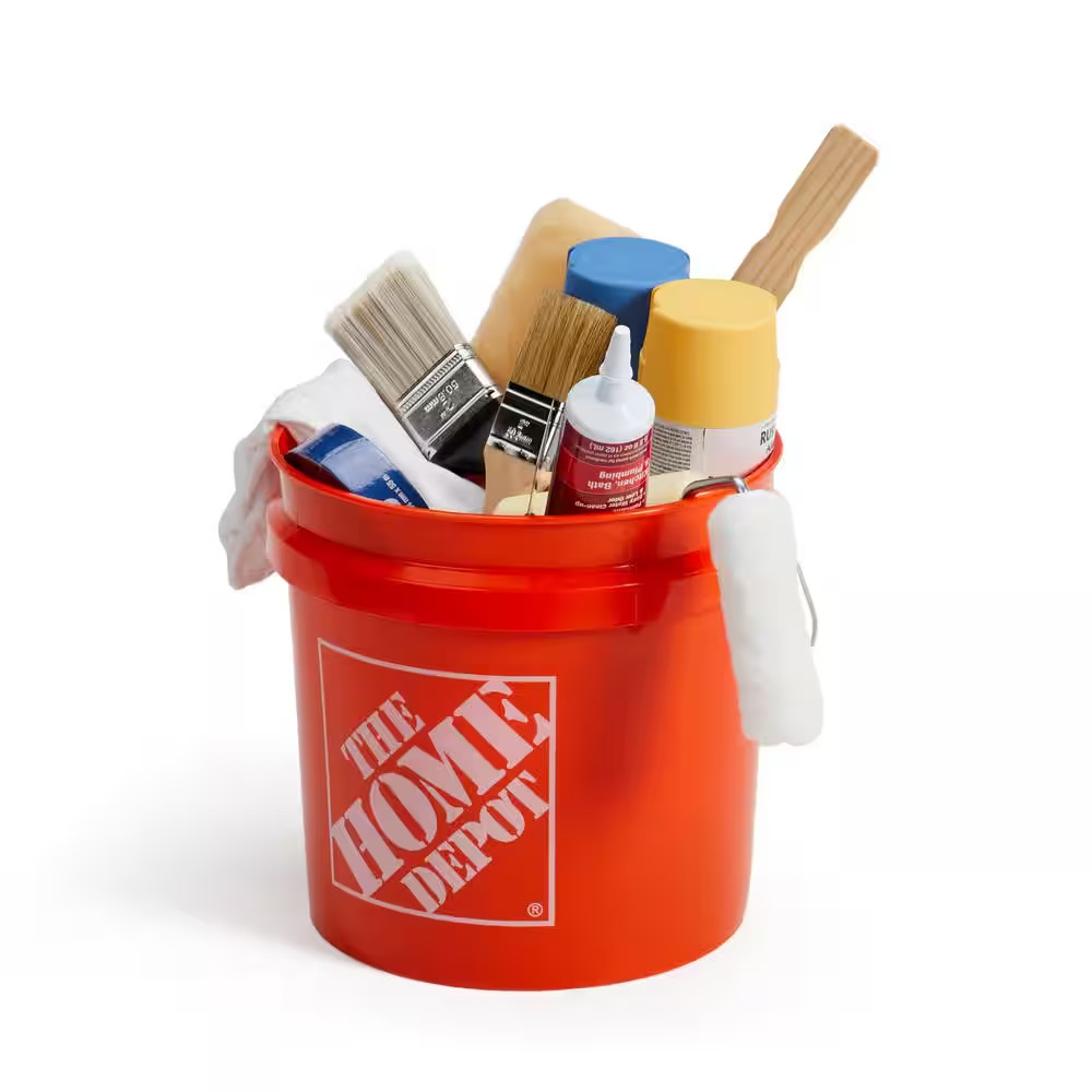 2 Gal. Orange Paint Bucket