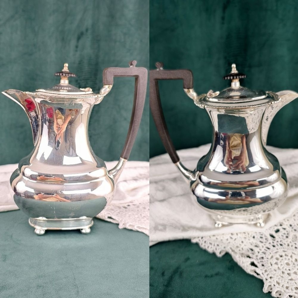 Vintage Rectangular Wallace Silver Plated Tea Set