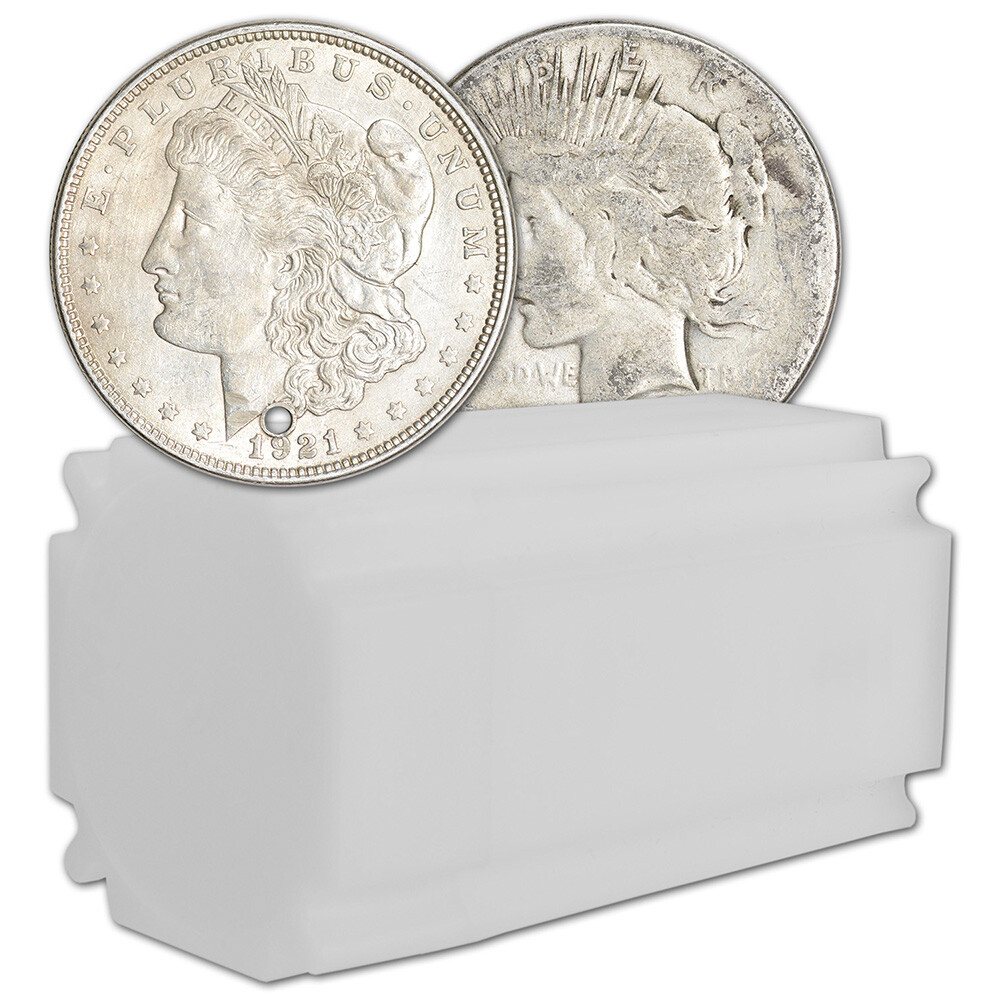 Morgan or Peace Silver Dollar Coin - Roll of 20 - Worse Than Cull - Random Date