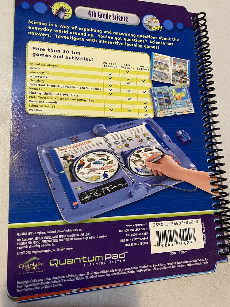 Quantum Pad Learning System - 4th Grade SCIENCE Book ONLY