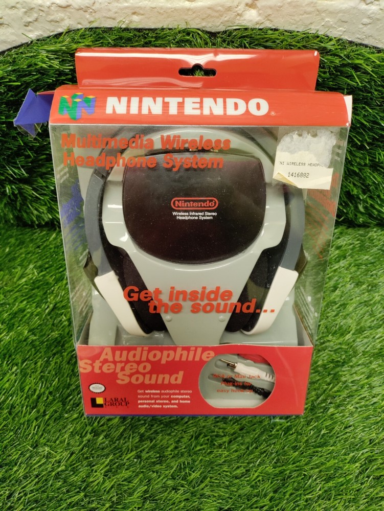 Rare Nintendo 64 Multimedia Wireless Headphone System Complete Open Box