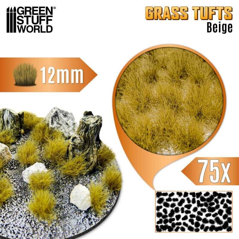 Static Grass Tufts 12 mm - Beige - Scenery Miniature Basing