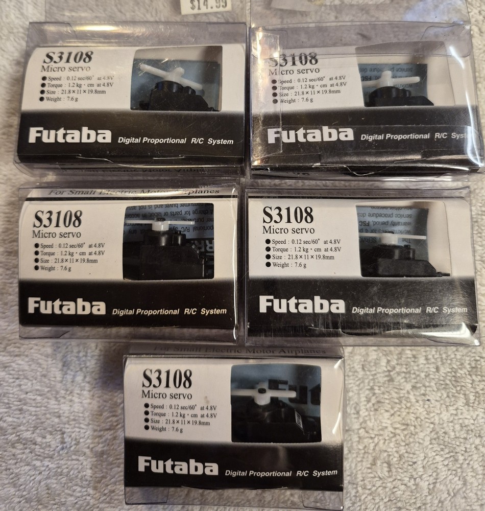 Futaba Servo FP-S3108 Micro Servo for small models sealed package