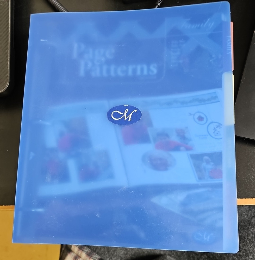 Creative Memories Page Patterns Organizer 2002/04 Scrapbooking 3 Ring Binder