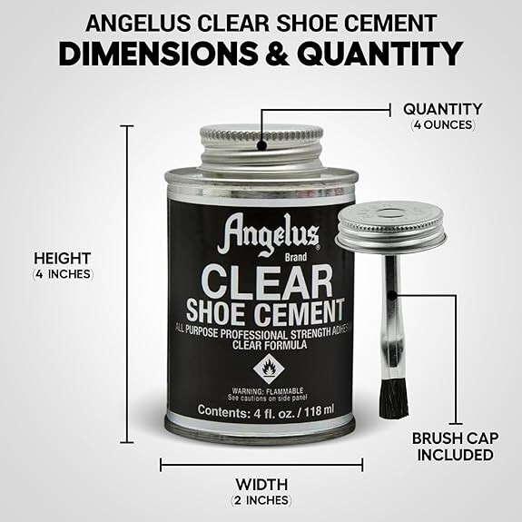 Angelus Clear Shoe Cement 4 Oz