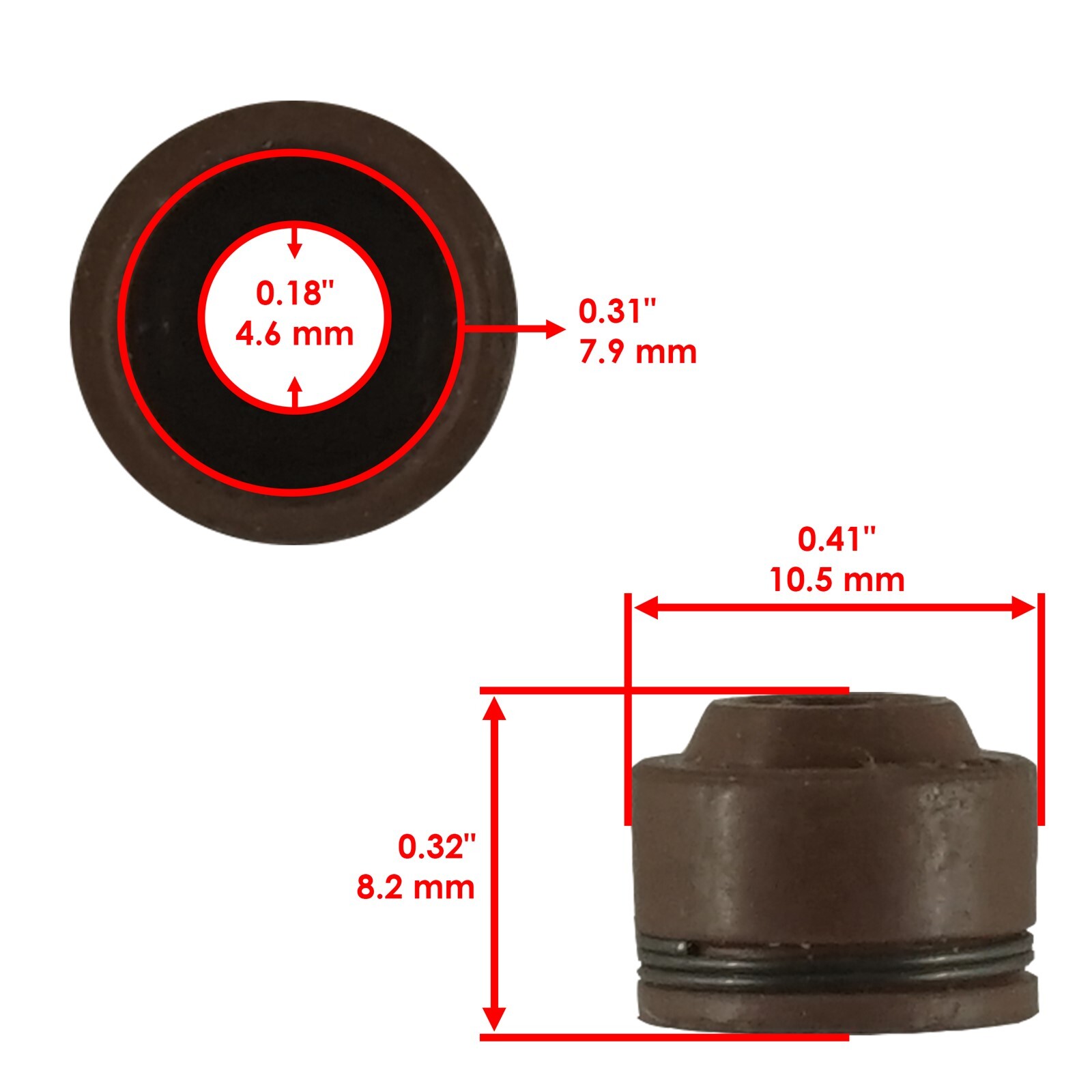 Caltric Exhaust & Intake Valve Kit For Honda CRF250R 2004 2005 2006 2007