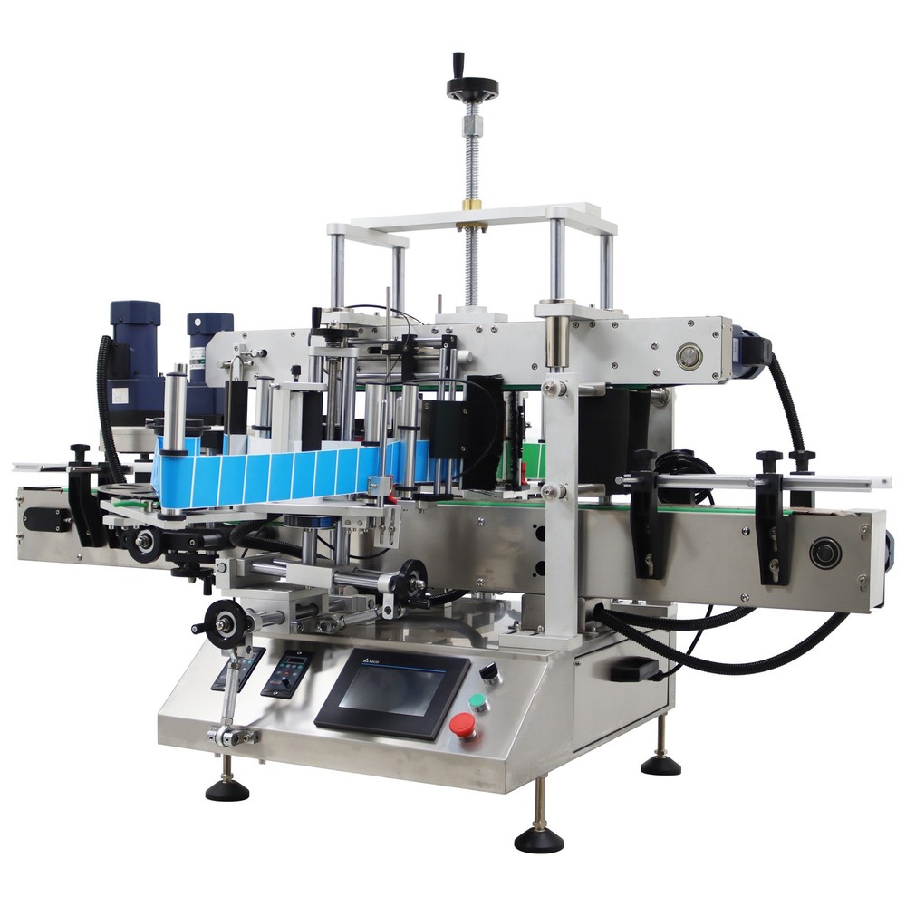 110V Double Sided Auto Desktop Labeling Machine for Square/Hexagonal Bottle etc