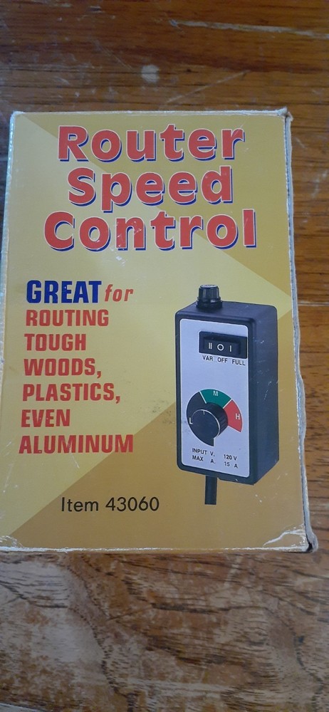 Dial Router Speed Control, 120V, 15A, Variable/Full FREE S/H
