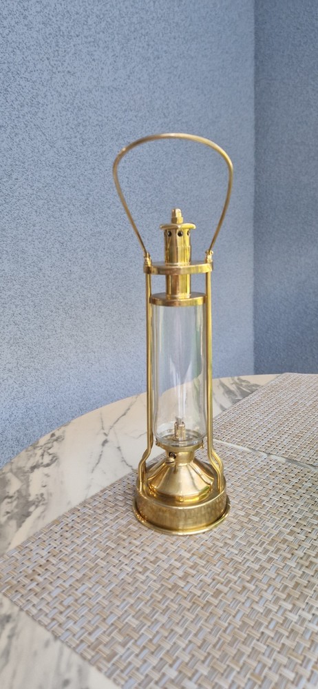 hand made kerosene lamp