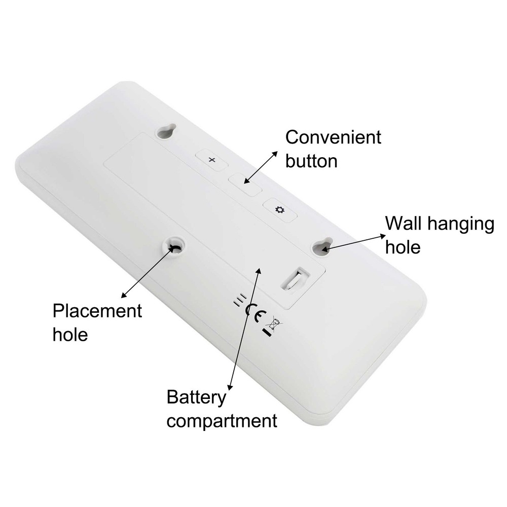 Automatic Adjustment Digital Wall Clock Battery Powered Clock Home Office Clock