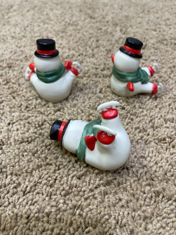 3 coyne's Fine bone China Snowman