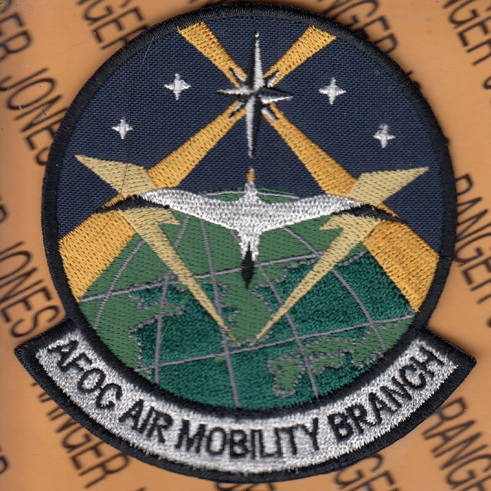 USAF Air Force AFOC Air Mobility Branch ~3.75" patch c/e