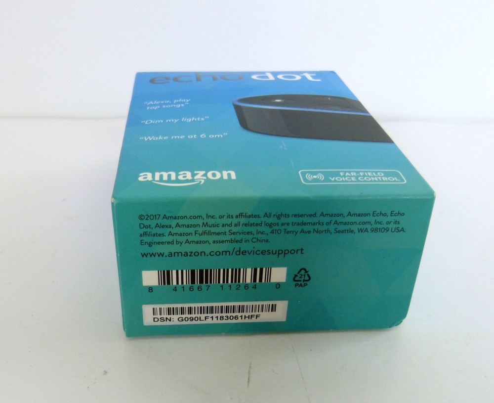 Echo Dot 2nd Generation Smart Speaker Black Alexa Sealed