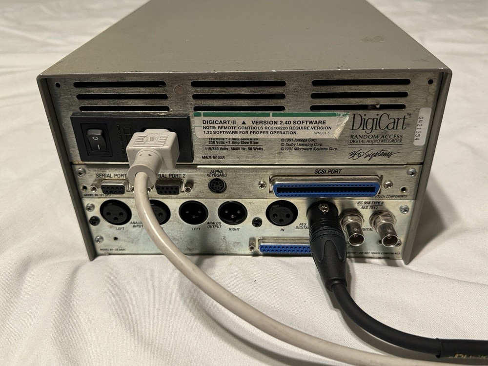 360 SYSTEM DIGICART/II DIGITAL AUDIO RECORDER COMPLETE